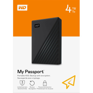 דיסק קשיח חיצוני WD My Passport HDD 4TB